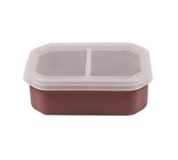 Eighosee Silicone Lunch Box Portable Lunch Box with Lid Microwave Lunch Box Convenient Meal Preparation Container Pink