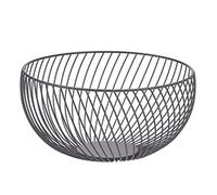 Eighosee Small Nordic Storage Basket Fruit Debris Storage Basket Iron Tabletop Fruit Basket Black