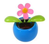 Eighosee SPF-05 Solar Power Dancing Toy Flower Blue,Novelty Desk Car Toy Ornament blue