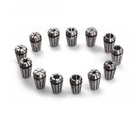 Eighosee Spindle Collet 13pcs ER11 Collet Chuck + 1pcs ER11 A Nut for Machine Tool Spindle Router
