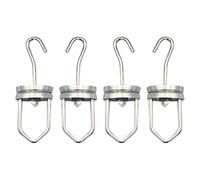 Eighosee Strong Hanging Rotating Spinner Hooks 110 Pounds Capacity 4PCS Paint Rotary Swivel Hooks High Temperature Rotary Hook