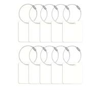 Eighosee Sublimation Bag Tags with Loop-20 Pc Luggage Tag Blanks for DIY Craft Travel Gifts Sport