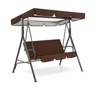 Eighosee Sunshade for Swing Pew 2/3 Seater Garden Swing Chair Cover Polyester Taffeta Waterproof Canopy Tools C