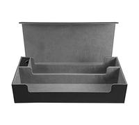 Eighosee Super Hive 550+ Monocolor Cards Deck Box Leather Cards Deck Case for Trading Card Games TCG Black