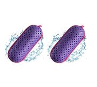 Eighosee Swimming Goggle Case, Goggle Protection Case with Clip, Drainage Hole, Zippered Goggles Case Easy Install