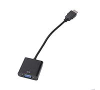 Eighosee To VGA Male To VGA RGB Female Video Converter Adapter Male to Female Cable 1080P For PC Male-Female Adapter Converter(Black)