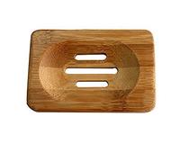Eighosee Trapezoid natural Bamboo soap box bath soap holder soap