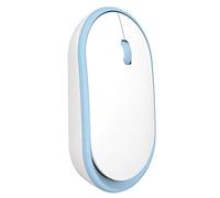 Eighosee Ultra-Thin Rechargeable Wireless Mouse Cute Mute USB Mouse with Low Noise, Portable Mobile Optical Mouse for Notebook(Blue)