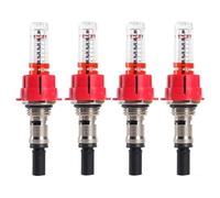 Eighosee Underfloor Heating Manifold Flow Meter-Regulator Heat Control Device(3/8 X 4pc)