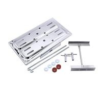 Eighosee Universal Stainless Steel Battery Holder Hold Down Kit with J Bolts for Street