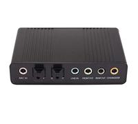 Eighosee USB 5.1 Channel External Optical Audio Fiber Sound Card S/PDIF For Laptop PC