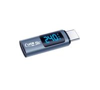 Eighosee USB C OTG Adapter Type C to USB Type-C 40Gbps 240W Digital Display OTG Adapter Data Transfer Adapter Gray