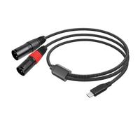 Eighosee USB Type C Male to 2 XLR Male Amplifier Stereo Audio Cable 32Bit/384Khz for Smartphones Laptop 2 Meter
