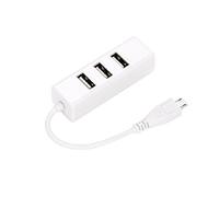 Eighosee USB2.0 -USB Four HUB One Four OTG HUB With charging OTG Small row HUB(white)