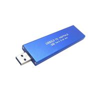 Eighosee USB3.0 A 2280 NGFF M.2 SSD Based on B Key Storage Box External Box-blue