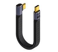 Eighosee USB4 Elbow Short Cable Type C Cable 40Gbps PD240W Charging Cable 40Gbps PD240W Charging Cable