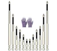 Eighosee Visulong Drill Bits Hardpointing Screw Bits Anti-Slip Magnetic Electric Screwdriver Set Visulong High-Magnetic Screwdriver Drill Bit Set