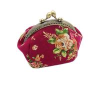 Eighosee Wallet,Lady Vintage Flower Mini Coin Purse Wallet Clutch bag (rose Red)