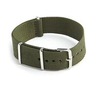 Eighosee Watch Strap Band Nylon Canvas Divers G10 Mens Colour: Green Width:18mm