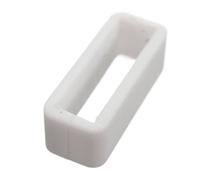 Eighosee White Watch Strap Replacement Retaining Hoop Loop Rubber Retainer Clasp Buckle Holder 22mm
