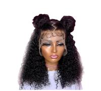 Eighosee Wig Short Curly Wig Curly Lace Front Wig Women Pre-Pulled Brazilian Curls Lace Front Wig
