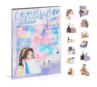 Eighosee Women Journal Sticker Book, PET People Stickers for Journaling Scrapbooking Junk Journal Supplies Dream Harbor