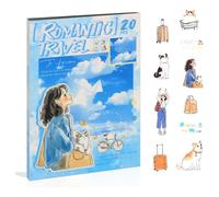 Eighosee Women Journal Sticker Book PET People Stickers for Journaling Scrapbooking Junk Journal Supplies Romantic Travel