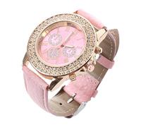 Eighosee Women Watch, Pink Leather Strap
