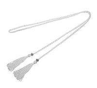 Eighosee Woven tassel belt knot decorated waist chain waist rope White