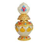 Eight Auspicious Bottle Religion Tibetan Buddhist Supplies Home Office silver, 9.5x19.5 cm