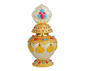 Eight Auspicious Bottle Religion Tibetan Buddhist Supplies Home Office silver 9.5x19.5 cm