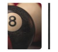 Eight Billiard Ball Printed Tablet Case with Pencil Holder Unisex Slim TPU Protective Cover Compatible with iPad 2020/Pro 2020/Pro 2021/Air4/Air5