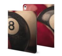 Eight Billiard Ball Printed Tablet Case with Pencil Holder Unisex Slim TPU Protective Cover Compatible with iPad 2020/Pro 2020/Pro 2021/Air4/Air5