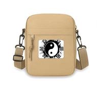 Eight Diagrams Taiji Yin-yang China Pattern Crossbody Bag Cell Phone Purses Handbag Shoulder Mini Bag