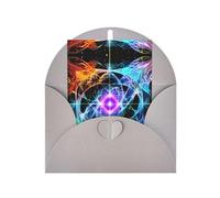 Eight Dimensional Space Greeting card, blank inner page, includes envelope, 10 cm x 15 cm, for anniversary and party invitations.