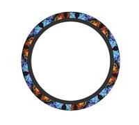 Eight Dimensional Space Picture Elastic Steering Wheel Cover Elastic Foot Fits Most Vehicles, from sedans to SUVs