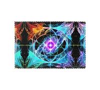 Eight Dimensional Space Placemats for Dining Table Set of 6 - Waterproof - Wipe Clean - Heat Resistant - Anti Slip Dining Table Place Mats, Suitable for Indoor & Outdoor Use, 18â€™â€™Ã-12â€™â€™