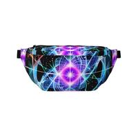 Eight Dimensional Space Prints Adjustable running waist bag crossbody bag lightweight and comfortable suitable for fitness jogging travel