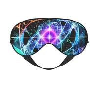 Eight Dimensional Space Prints Double-Sided Eye Mask Adjustable Design Light-Blocking and Breathable Suitable for Rest and Travel.