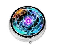 Eight Dimensional Space Round Pill boxï¼ŒPill Boxï¼Œ Portable On-The-Go Pocket Pharmacy,