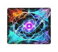 Eight Dimensional Space Square Waterproof Non-Slip Rubber Base Mouse Mat for Office Laptop,Laptop Wireless Mouse Home Office Travel 8.3 X 10.3 in