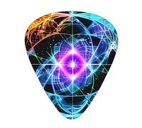 Eight dimensional space the 12-piece guitar picks include three picks: thin, medium and heavy. suitable for electric, acoustic and bass guitars of all strengths