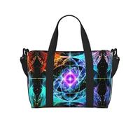 Eight Dimensional Space Travel Duffle Bag-Lightweight Carry On Weekender for Men Women, Waterproof Overnight Bag for Gym Weekend Trips