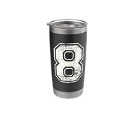 Eight Eighth Octet Number Stainless Steel Insulated Tumbler