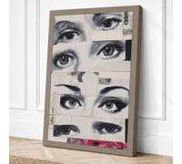 Eight Eyes Study Canvas Wall Art Print 18x12 Inch