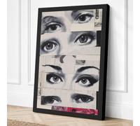 Eight Eyes Study Canvas Wall Art Print 18x12 Inch