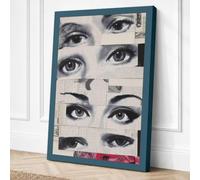 Eight Eyes Study Canvas Wall Art Print 24x16 Inch