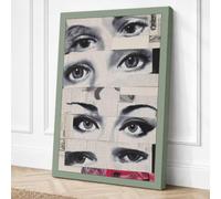 Eight Eyes Study Canvas Wall Art Print 24x16 Inch