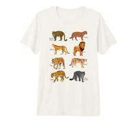 Eight Fierce Wild Cats - Big Cats Premium T-Shirt