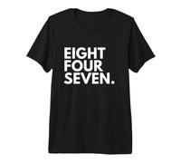 Eight Four Seven Area Code 847 Elgin Illinois Premium T-Shirt